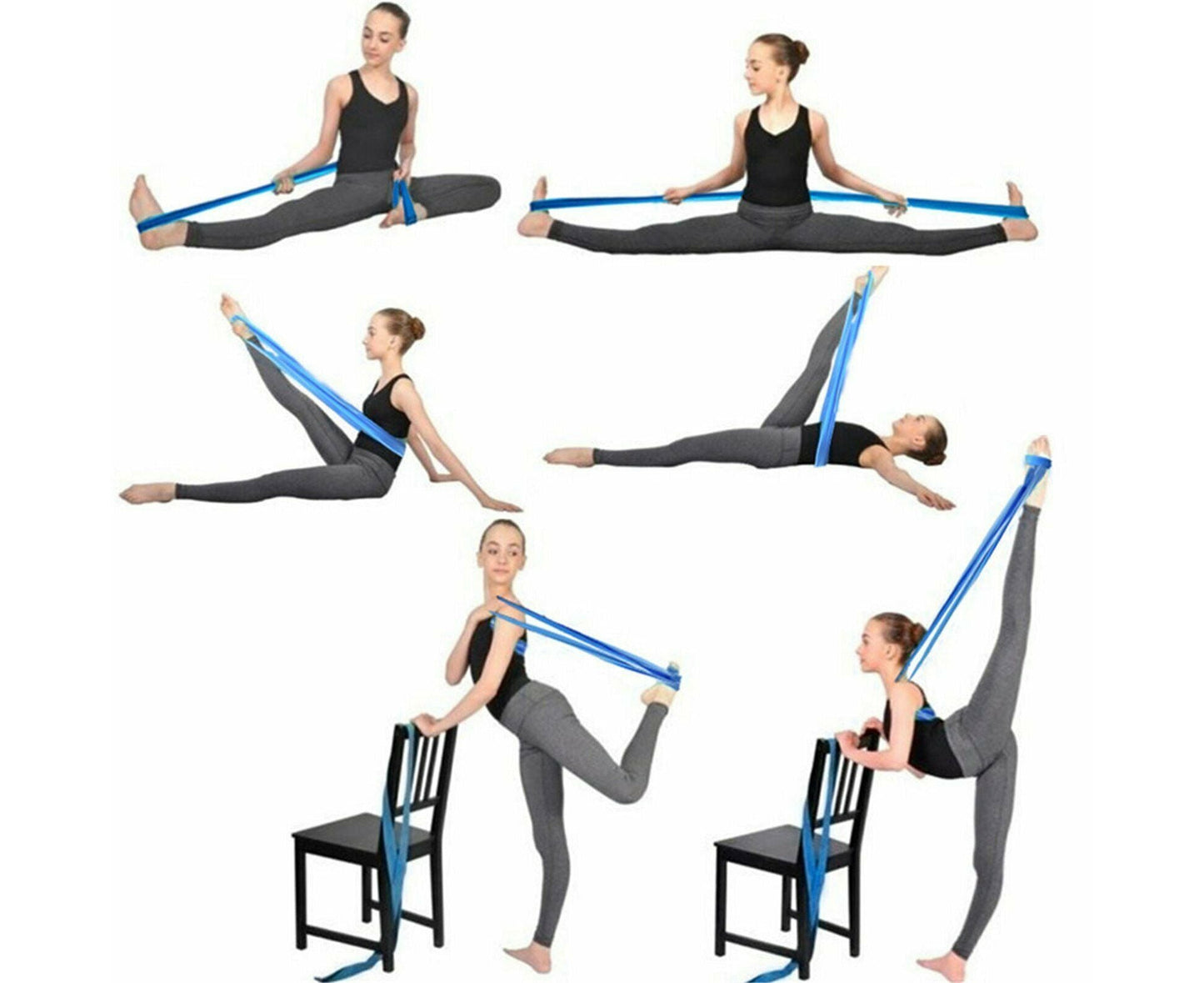 3X Resistance Booty Bands Fabric Circle Band Workout Exercise Loop Guide Yoga