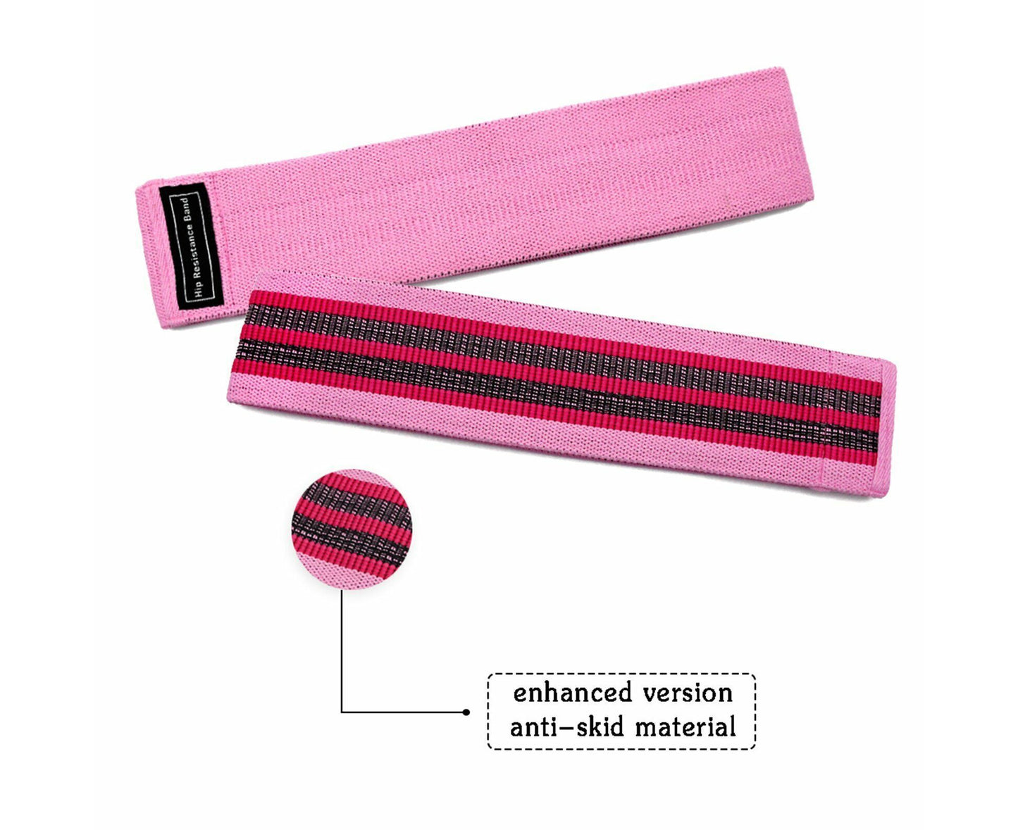 3X Resistance Booty Bands Fabric Circle Band Workout Exercise Loop Guide Yoga