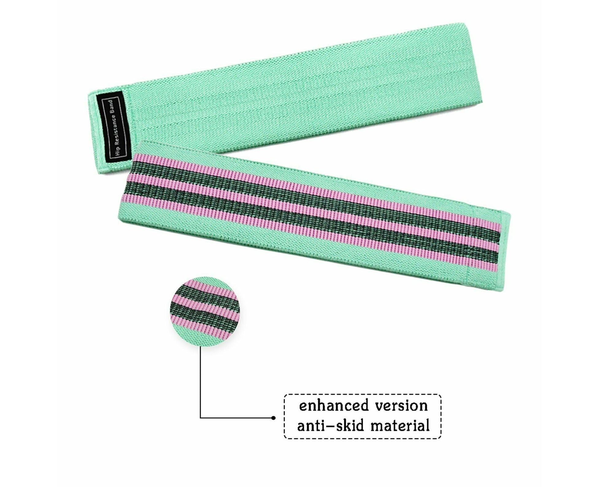 3X Resistance Booty Bands Fabric Circle Band Workout Exercise Loop Guide Yoga