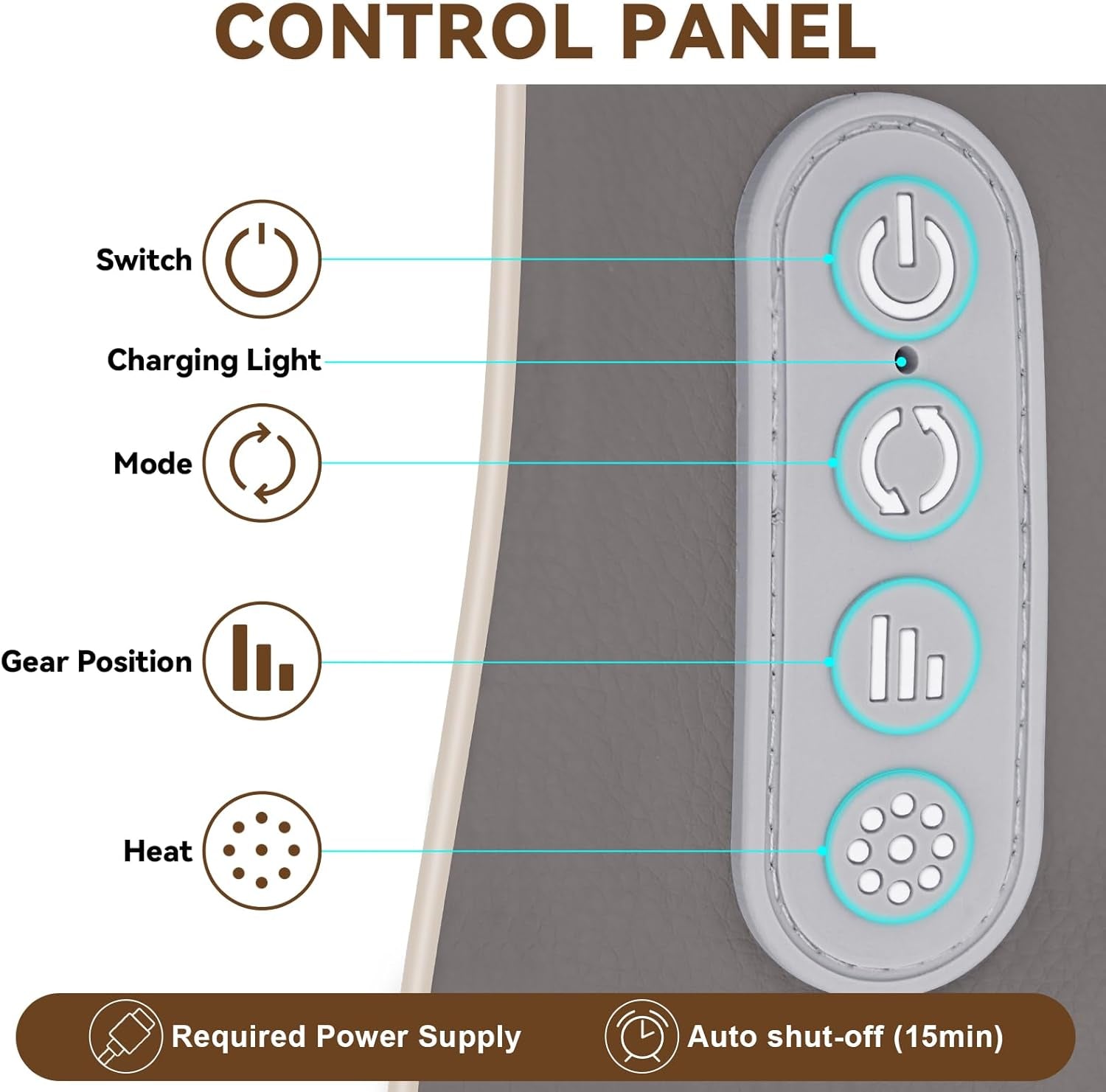 Shiatsu Neck Massager with Heat – 6D 6-Node Deep Kneading Cordless Massage Pillow for Neck, Back, Shoulders, Legs & Feet Relaxation – Perfect Mother’S Day Gift